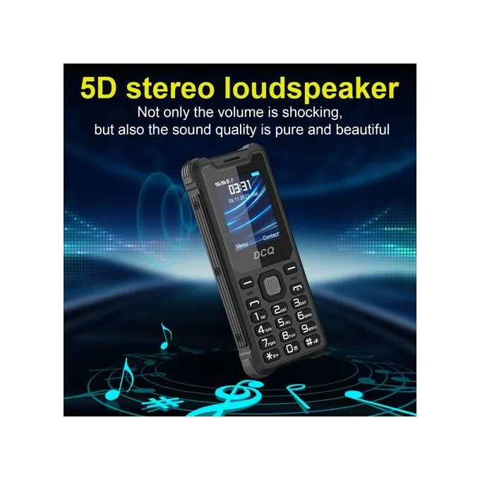 dcq q4 1.77 camera 1.3 2600mah phone - black
